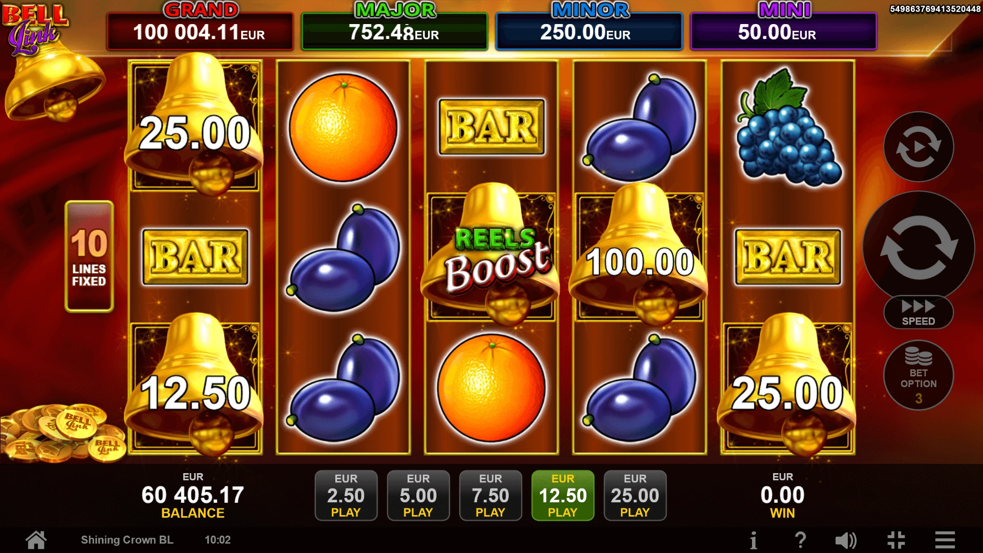 Reels Booster in Shining Crown Bell Link