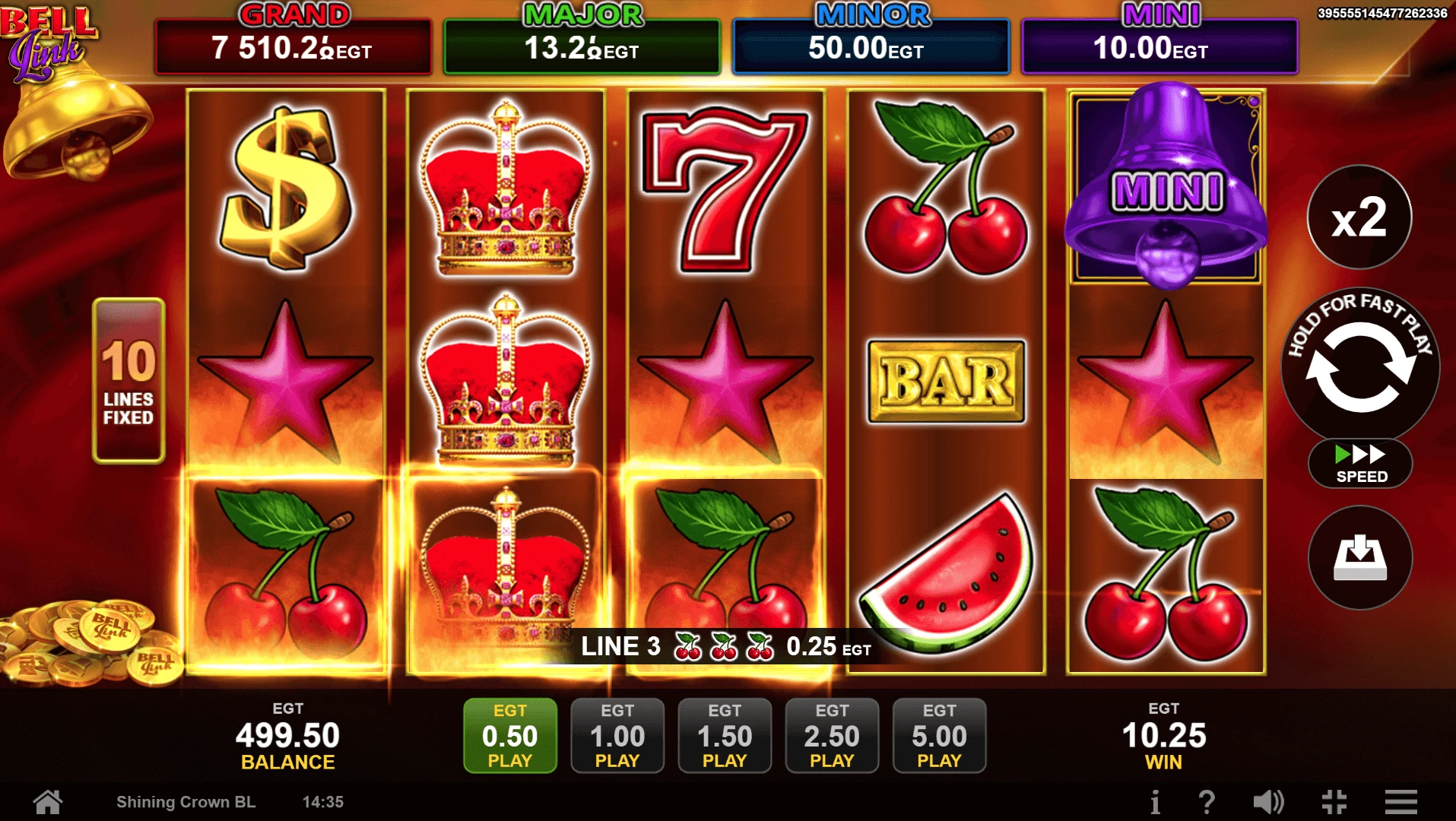 Wild espandibile in Shining Crown Bell Link